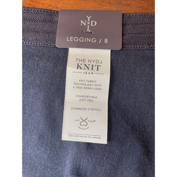 NYDJ Ami Size 14 Cream Colored Jeans Raw Hem Lift Tuck - Picture 10 of 16